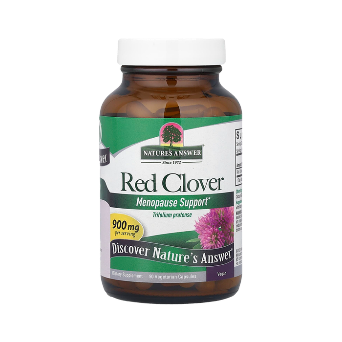 Красный клевер, Red Clover Tops, Nature's Answer, 90 вегетарианских капсул