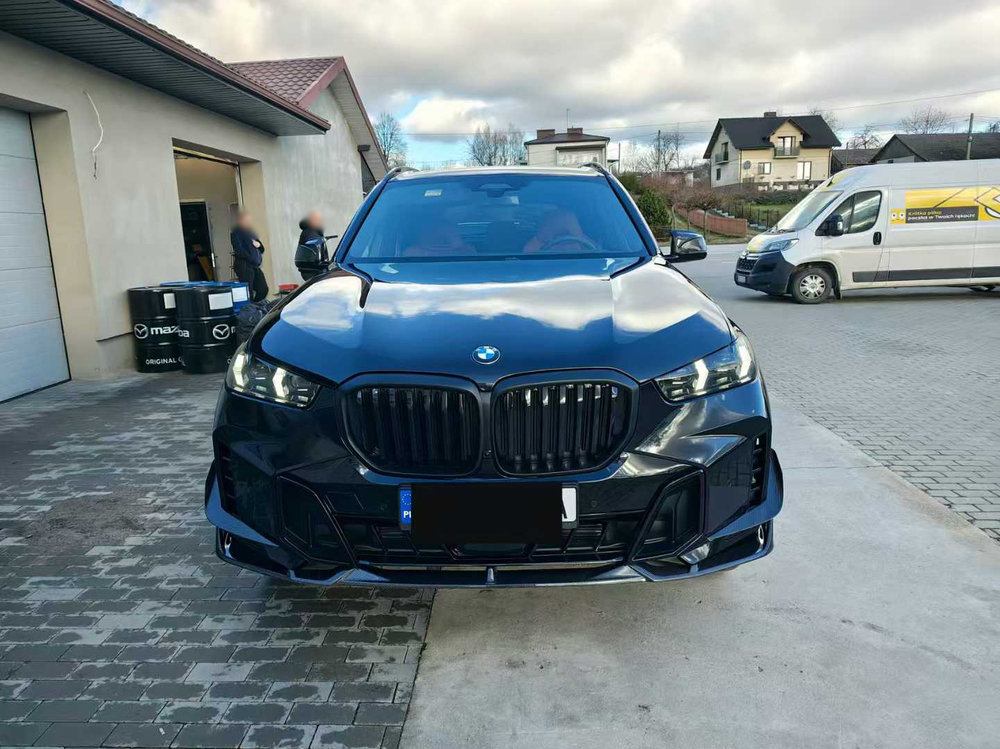 Карбоновый обвес для BMW X5 G05 G18 LCI рестайлинг 2023-2024+ БМВ Губа канарды юбки диффузор спойлер тюнинг