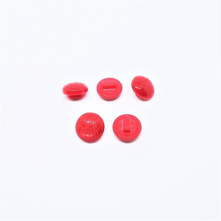 Пуговицы №689, на ножке, 11мм, цв.красный (CB M-20)