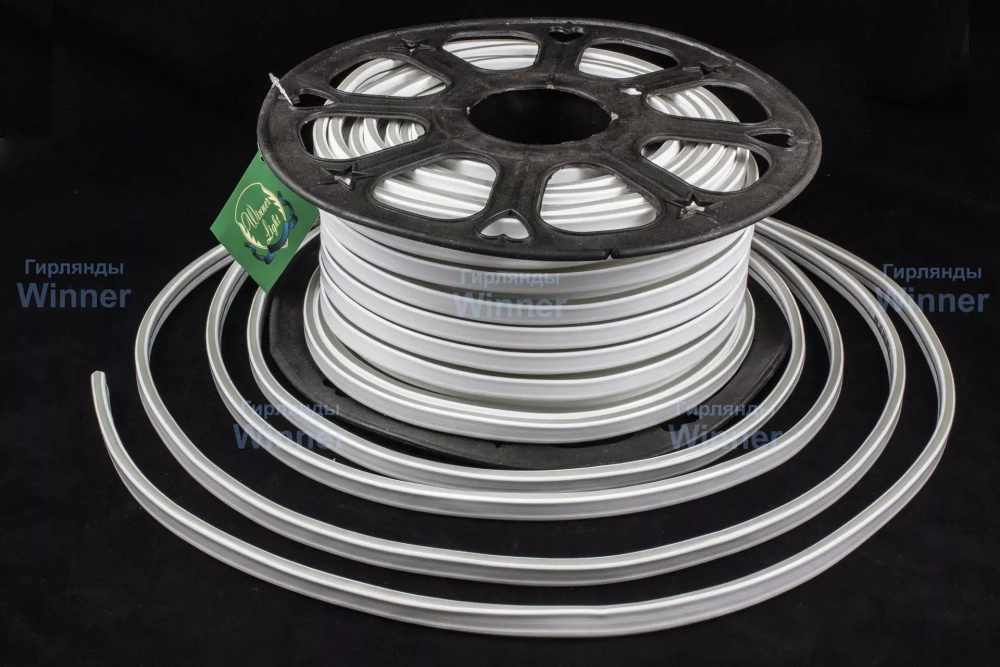 Гибкий Неон двухсторонний 7*15 мм., теплые белые LED лампы 120 шт на 1 м, бухта 50 м, Winner (052.50.15.120WW)