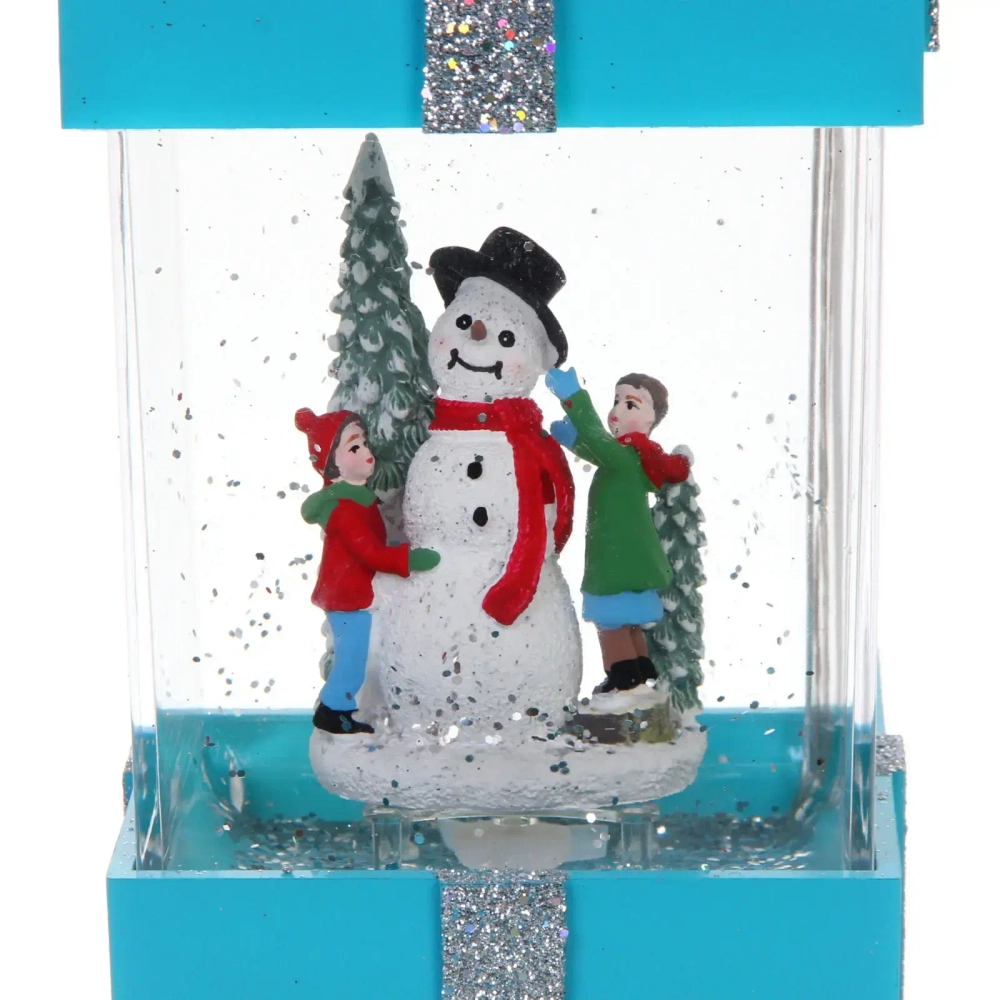 Сувенир с подсветкой «Волшебство» 10*10*18 см, голубой (питание от USB и батареек)