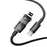 USB-C - Lightning Кабель Baseus Display 2 Charging+Data 20W 1-2m - Cosmic Black
