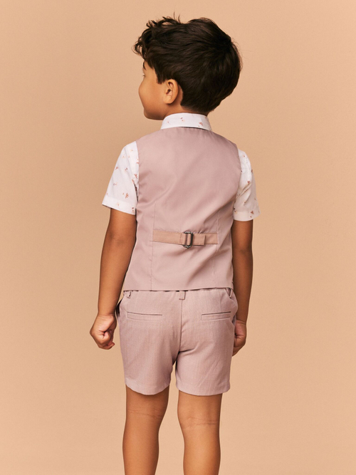 Комплект из четырех предметов для мальчика Next E51-033, Розовый, Белый