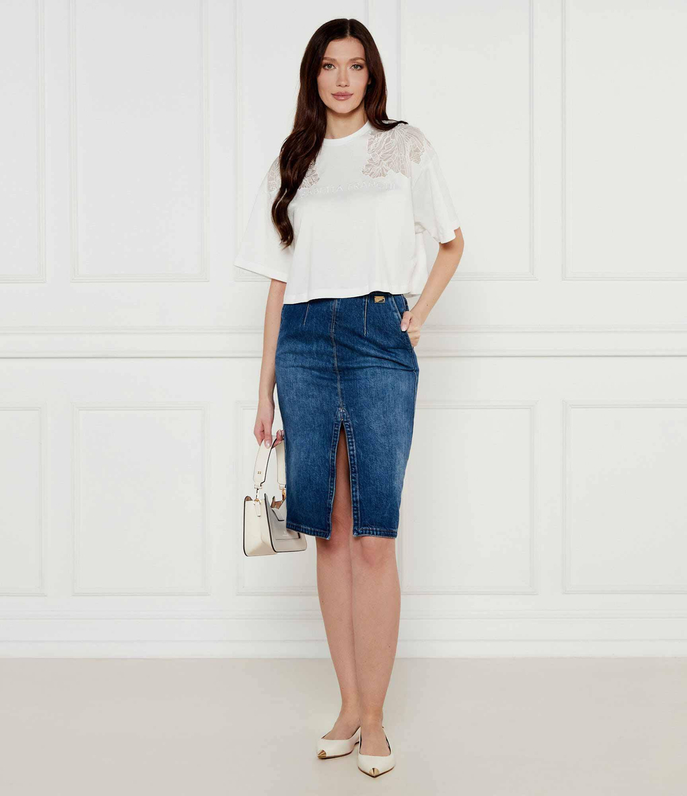 Блузка Elisabetta Franchi - белый(MA01851E2)