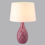 8137/1T MODERNI LN25 000 красный/белый, керамика/текстиль Настольная лампа Е27 1*60W 220V YARA