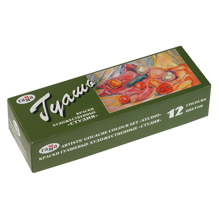 Гуашь худ. "СТУДИЯ" набор 12 цв. х 40мл.