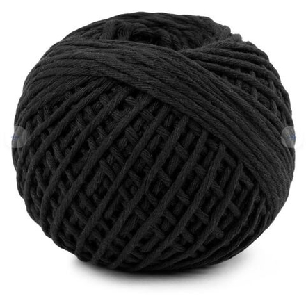 Шпагат хлопчатобумажный ШХ5 100% хлопок 1.5 мм , черный