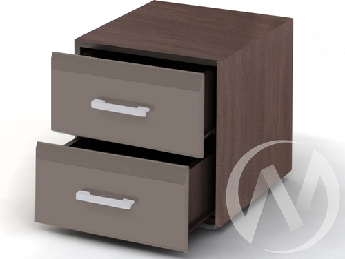 Тумба ТБ 1 Спальня Вегас (шимо темный/кофе с молоком)
