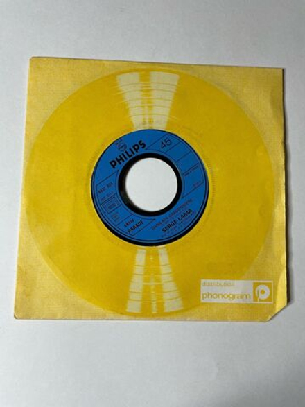 Винтажная виниловая пластинка LP Serge Lama Dans Ma Garconniere (France 1975) 7 дюймов