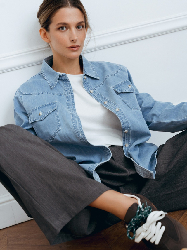 Джинсовая рубашка