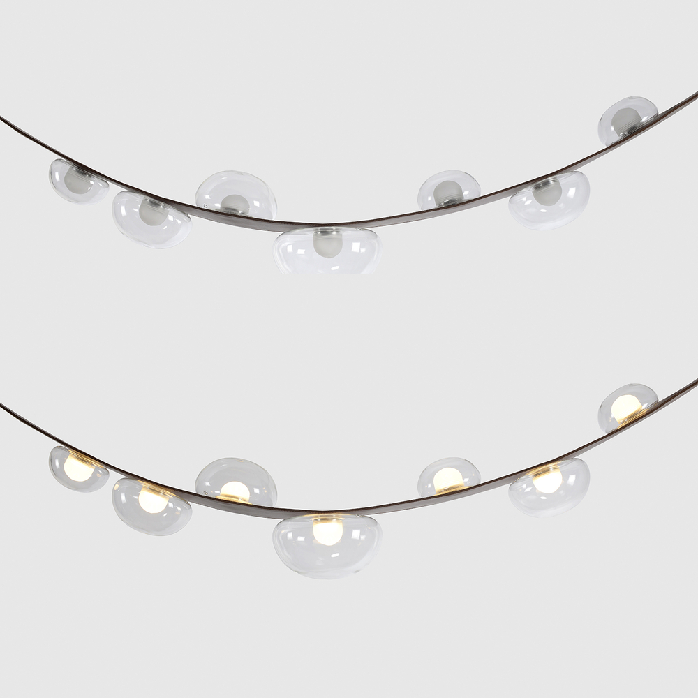 Светильник подвесной Crystal Lux BOSQUE SP7 L3000 BROWN/TRANSPARENT