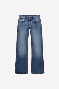 ZARA Х LUDOVIC DE SAINT SERNIN ДЖИНСЫ С ЗАНИЖЕННОЙ ТАЛИЕЙ BOOTCUT, СИНИЙ