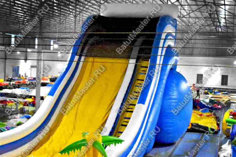 Надувной батут с бассейном «Пляжный оазис», 15*6.5*6.5 м