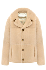 Двусторонняя золотая шуба-дублёнка