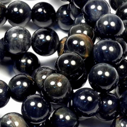 Бусина шар гладкий соколиный глаз асс.