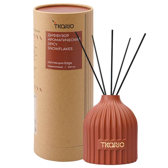 Диффузор ароматический spicy snowflakes из коллекции edge, 200 мл, терракотовый