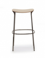 Табурет деревянный барный Scab Design Trick Wood, черный глянцевый никель, натуральный дуб