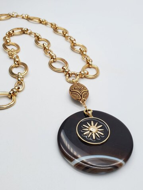 91001481 Колье Роман с камнем - Майя