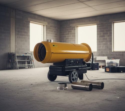 Тепловая пушка дизельная OURMASTER DV 170 - непрямого нагрева / 55 кВт / промышленная