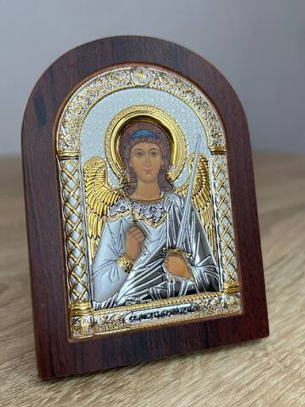 Ангел Хранитель, икона арочная, красное дерево, 86х112