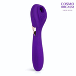 Фиолетовый вакуумный стимулятор с вибрацией - 18,4 см. (Цвет: фиолетовый)