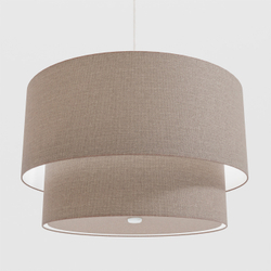 Дизайнерская люстра Estante с двойным абажуром из льна