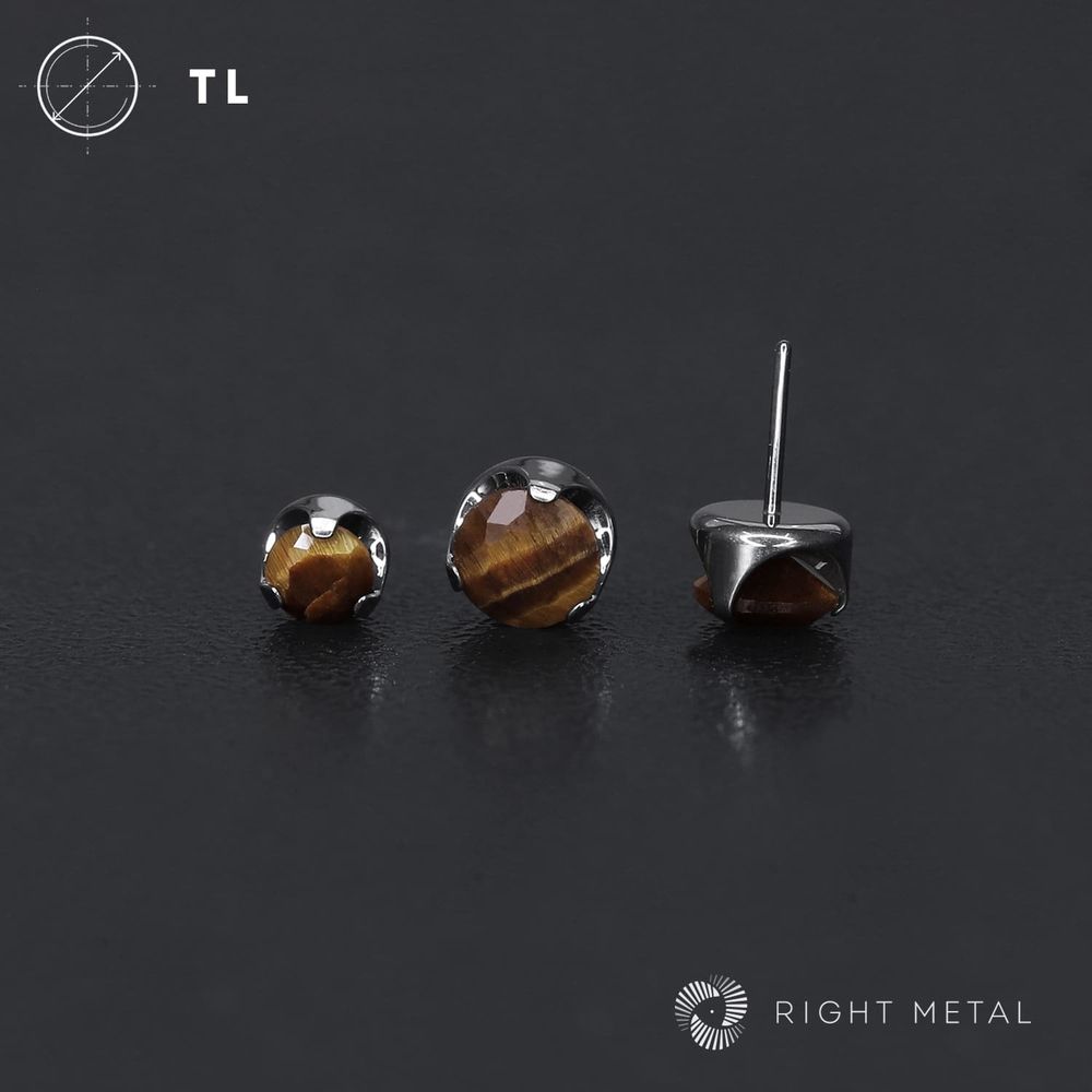 Flat Faceted Tiger Eye Б/Р