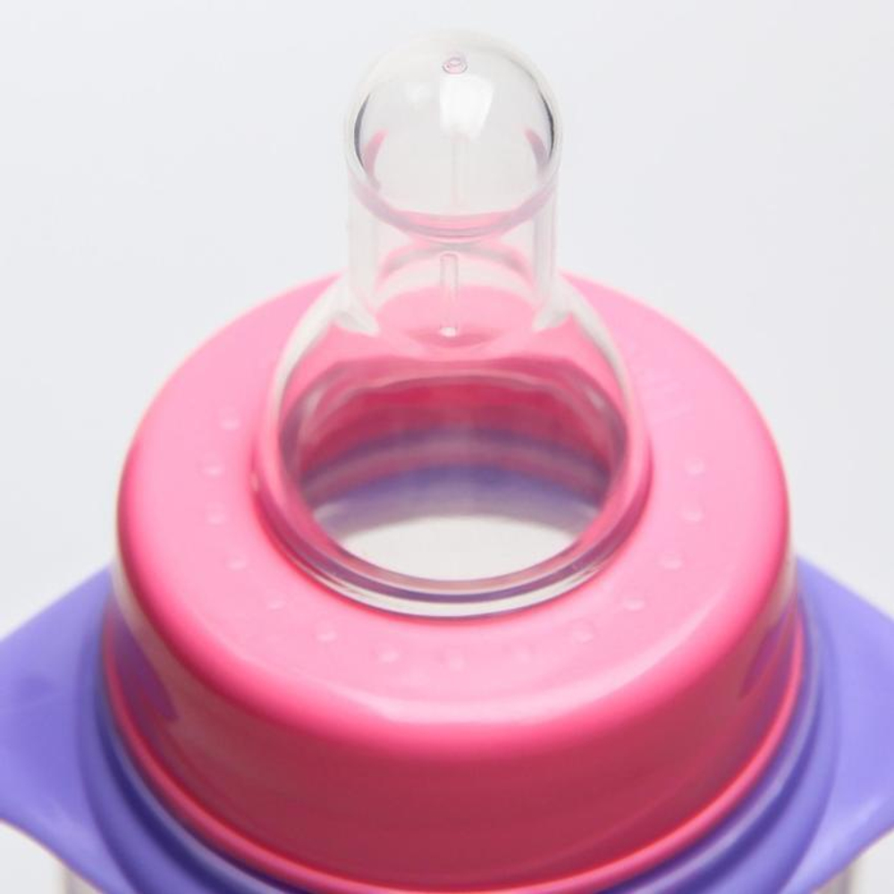 6849714 Бутылочка для кормления "Снежная принцесса" 150 мл цилиндр, с ручками