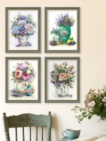 Картины на стену интерьерные 21*27 см 4 шт.