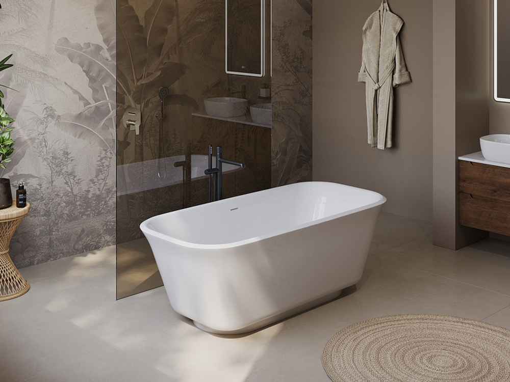 Акриловая ванна BelBagno Due 170x80 BB702-1700-800-K без гидромассажа