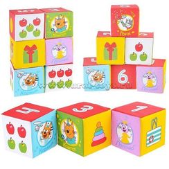 Кубики "Три Кота. Математика" Мякиши