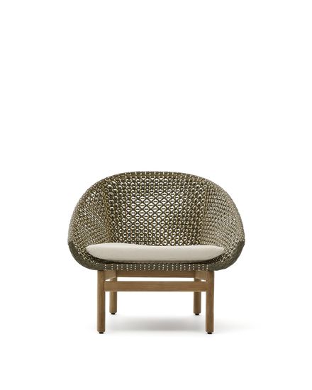 Кресло Olbia из искусственного ротанга и массива тика La Forma Испания