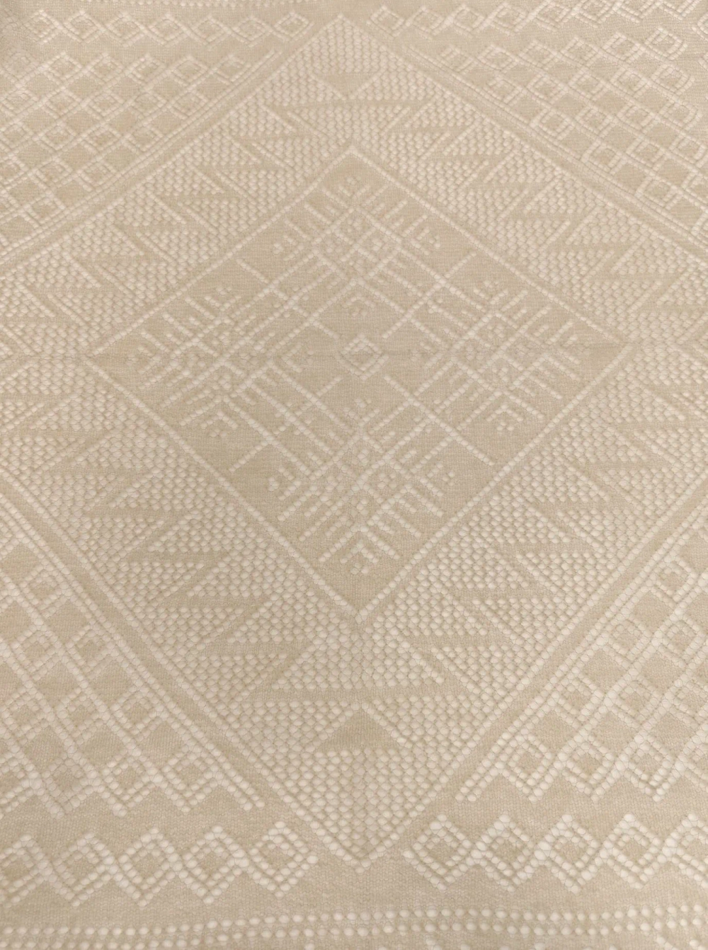 Оренбургский пуховый платок-паутинка А120-31 светло-бежевый