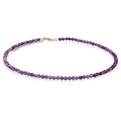 Чокер из камней аметиста ограненного 4 мм