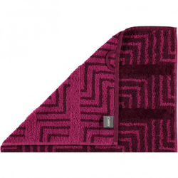 Полотенце 30x50 Cawo Noblesse 1066 Decor Jacquard фуксия фото