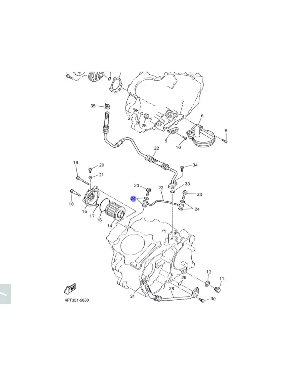 Прокладка для мототехники 90430 - 08204 - 00
