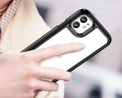 Чехол с усиленными боковыми рамками черного цвета для iPhone 11, мягкий отклик кнопок