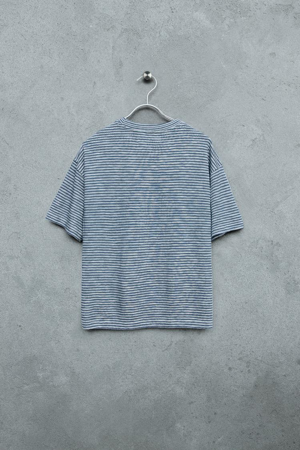 ZARA STORIESZ - ФУТБОЛКА В ПОЛОСКУ ИЗ ФЛАМЕ, ОБЛЕГЧЕННАЯ, СИНИЙ/БЕЛЫЙ