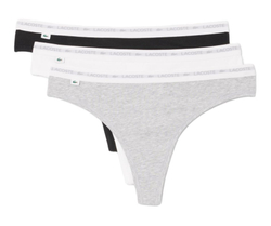 Спортивные трусы Lacoste Elastic Cotton Thongs 3P - multicolor