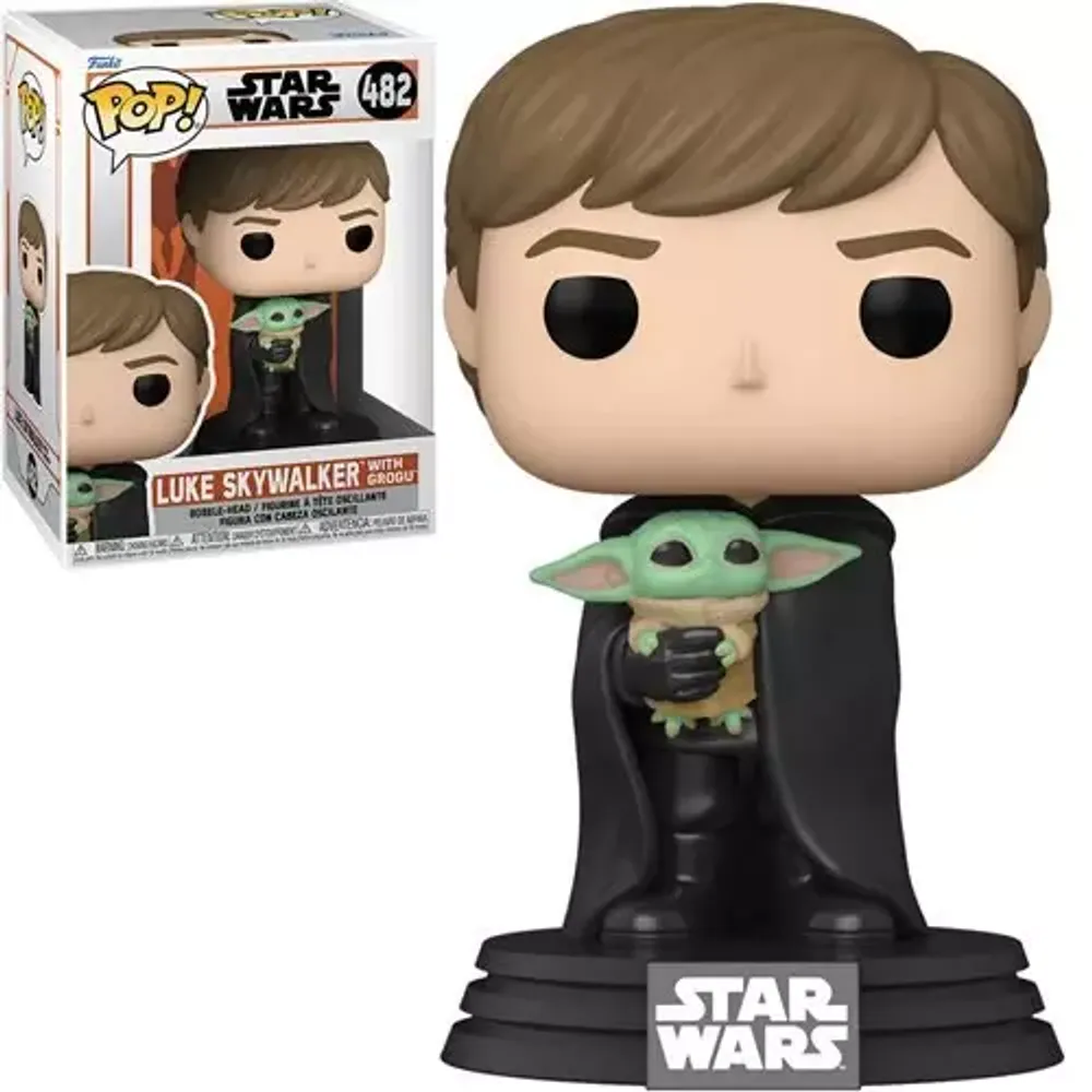 Star Wars The Mandalorian Pop! Vinyl Figure Luke Skywalker with Grogu