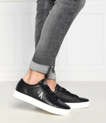 Кожаные кроссовки classic cupsole CALVIN KLEIN JEANS - черный(YM0YM00491)