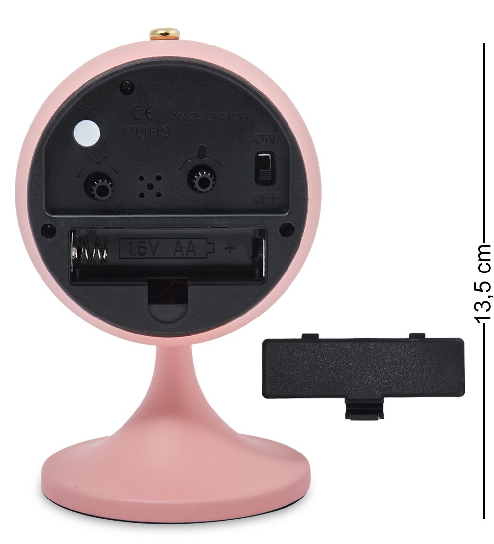 GAEM Art CL-72/3 Будильник «Шар» розовый