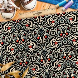 Ткань оксфорд 210 каллиграфия