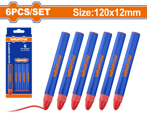 Разметочные мелки (красный) 6 шт (120) WADFOW WMB4506