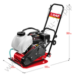 ЗУБР 15 кН, 80 кг, бензиновая виброплита (ВПБ-15 А)