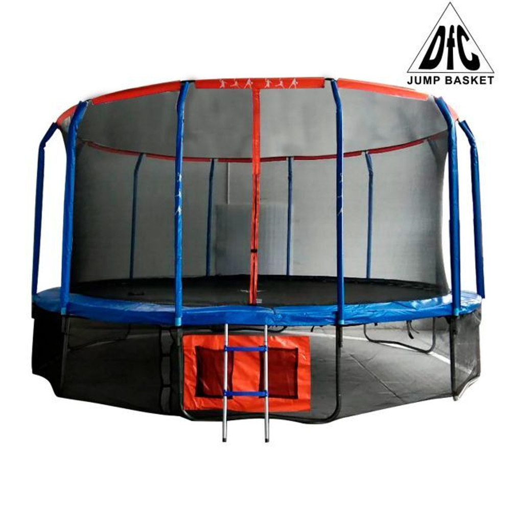 Батут DFC JUMP BASKET с сеткой 14FT-JBSK-B