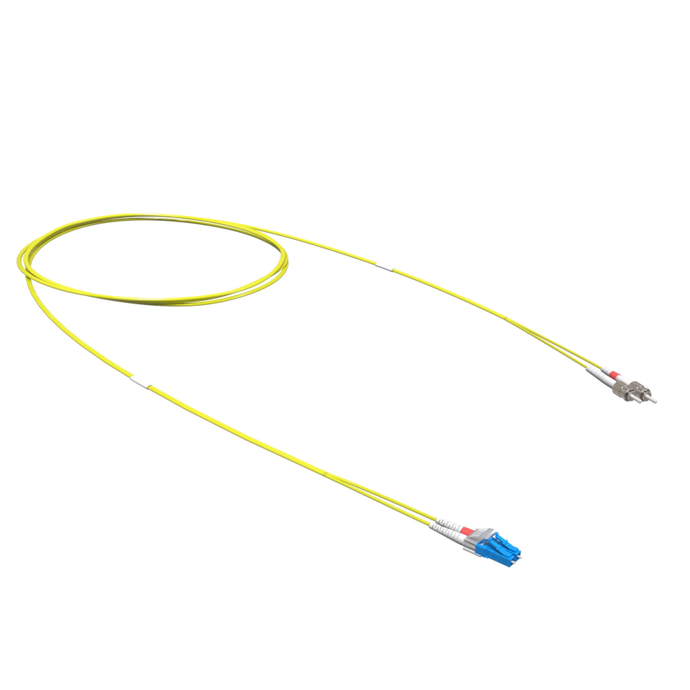 Оптический коммутационный шнур переходной Duplex LC-UPC/ST-UPC, 9/125 OS2, 5 м