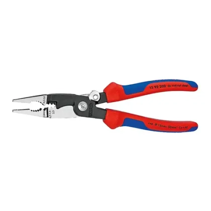Электромонтажные клещи черненые 200 мм Knipex 13 92 200