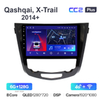 Teyes CC2 Plus 10,2"для Nissan Qashqai, X-Trail 2014+ (авто с климат контролем)