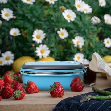 Ланч бокс 900 мл. Kamille КМ-2108 пластик, нержавеющая сталь